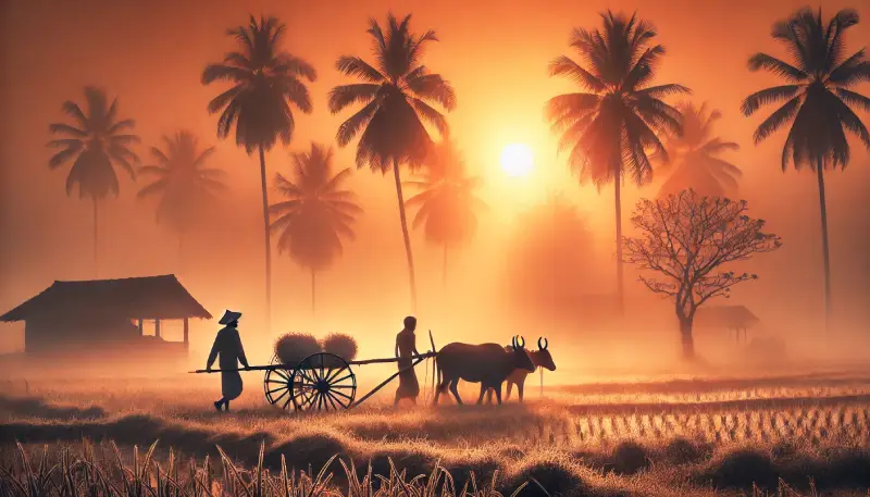 Village Foggy Moring