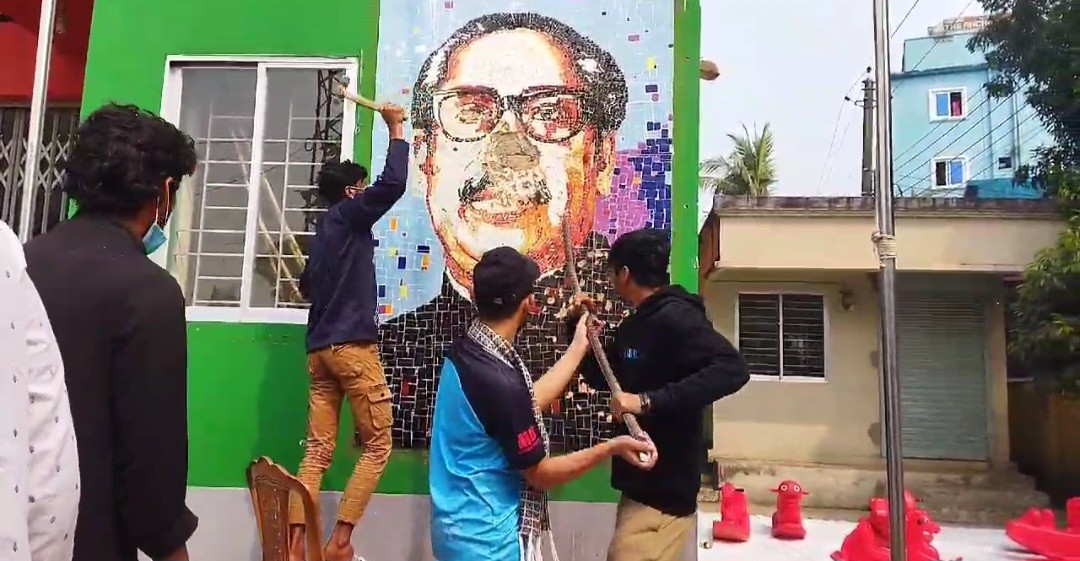 sheikh mujib Mural Moulvibazar